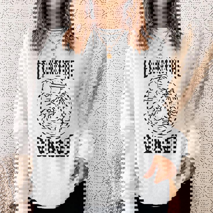 夕日を眺めてみよう スウェットシャツ 彼女への贈り物