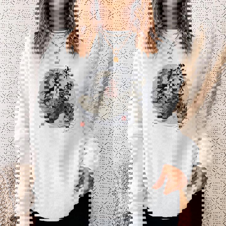 大蛇 美女 巳年 蛇神 イラスト バックプリント スウェットシャツ 彼女への贈り物