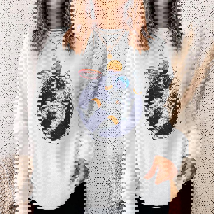 宇宙飛行士 バスケットボール 宇宙 ボール 惑星 銀河 スウェットシャツ 彼女への贈り物