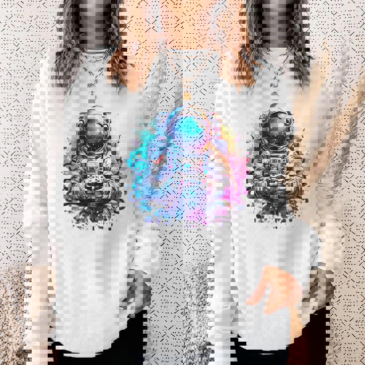 宇宙飛行士宇宙ギフト 科学ギフト 面白い宇宙ゲーマー スウェットシャツ 彼女への贈り物