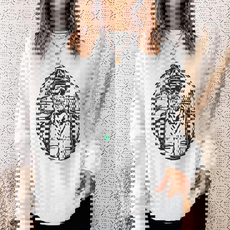 安全に働くおじさん 安全第一 作業員 スウェットシャツ 彼女への贈り物