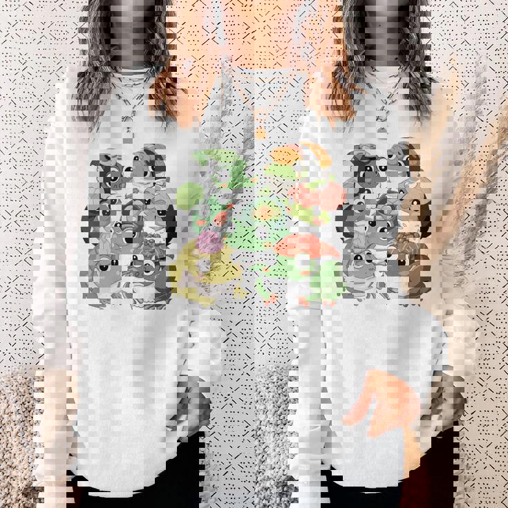 寿司 アニメ カエル 寿司好き 長袖tシャツ スウェットシャツ 彼女への贈り物