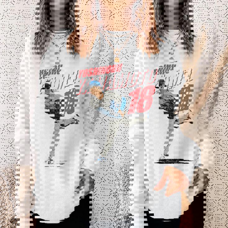 山本由伸mlb野球選手 スウェットシャツ 彼女への贈り物