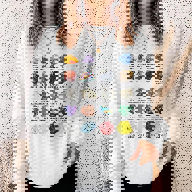 岩石・鉱物の種類 宝石学・地質学 教育 スウェットシャツ 彼女への贈り物