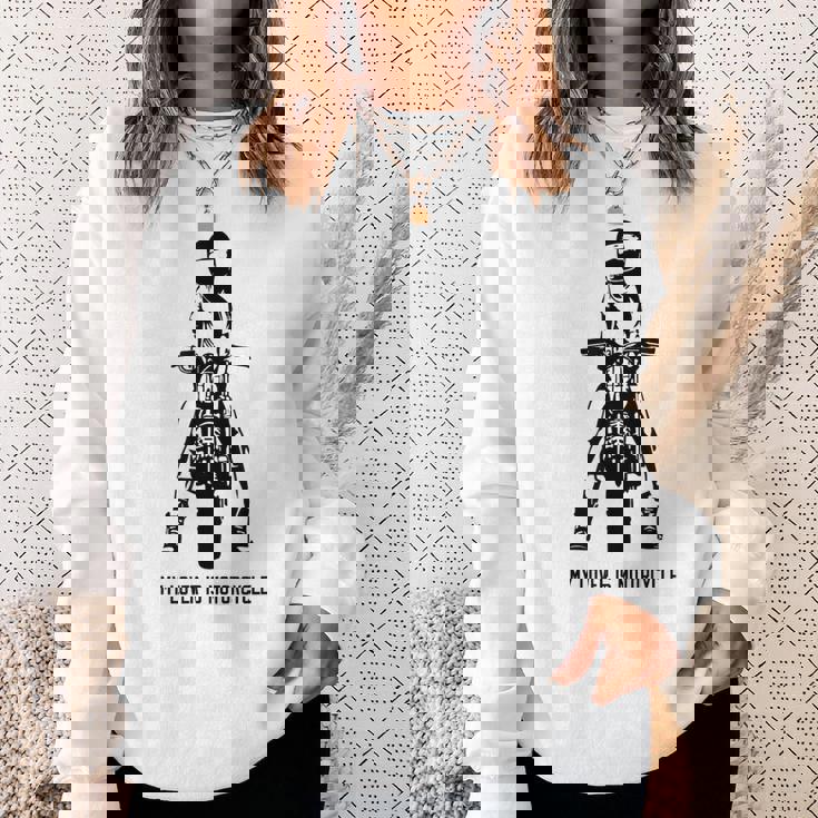 恋人はオートバイ カフェレーサー スクランブラー クラシックバイク ネイキッドバイク スウェットシャツ 彼女への贈り物