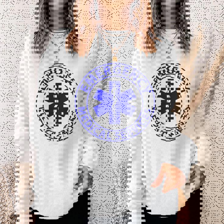 救急医療サービス Emt Ems メンズ レディース 救急救急救急救急救命士 スウェットシャツ 彼女への贈り物