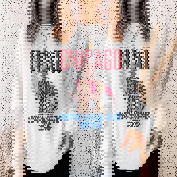 教皇レオンxiv 2025 – シカゴ初のアメリカ教皇デザイン スウェットシャツ 彼女への贈り物