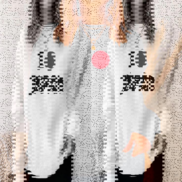 日本国旗 アイラブジャパン 赤日しんとうえんそうギフト スウェットシャツ 彼女への贈り物