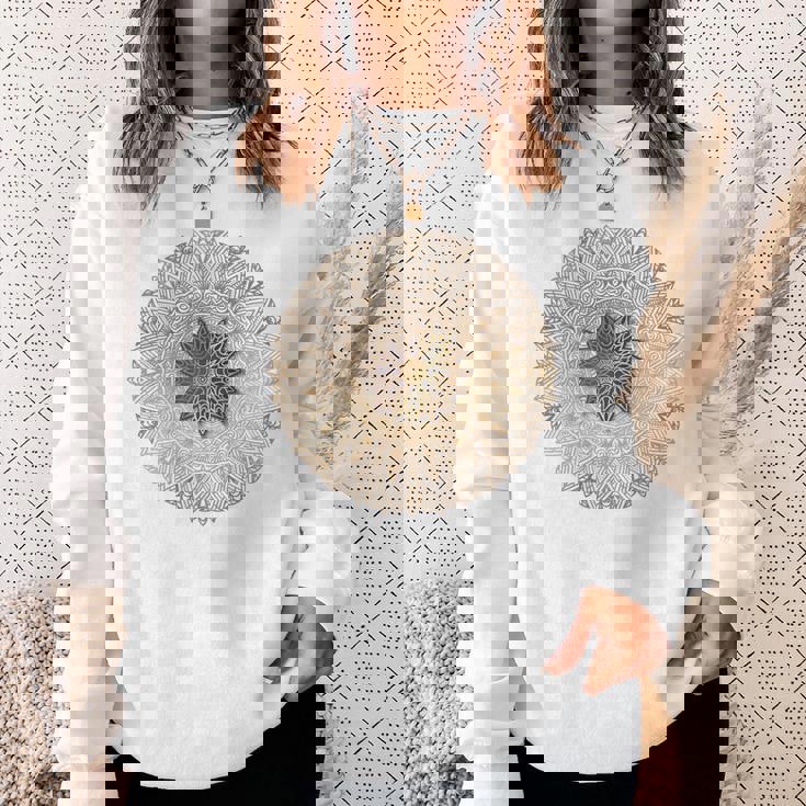 曼荼羅 最高のヨガバックプリント スウェットシャツ 彼女への贈り物