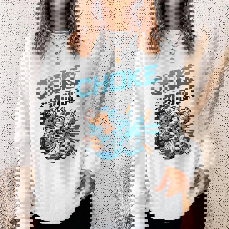 柔術 チョーク エムアウト 格闘技 柔術 スウェットシャツ 彼女への贈り物