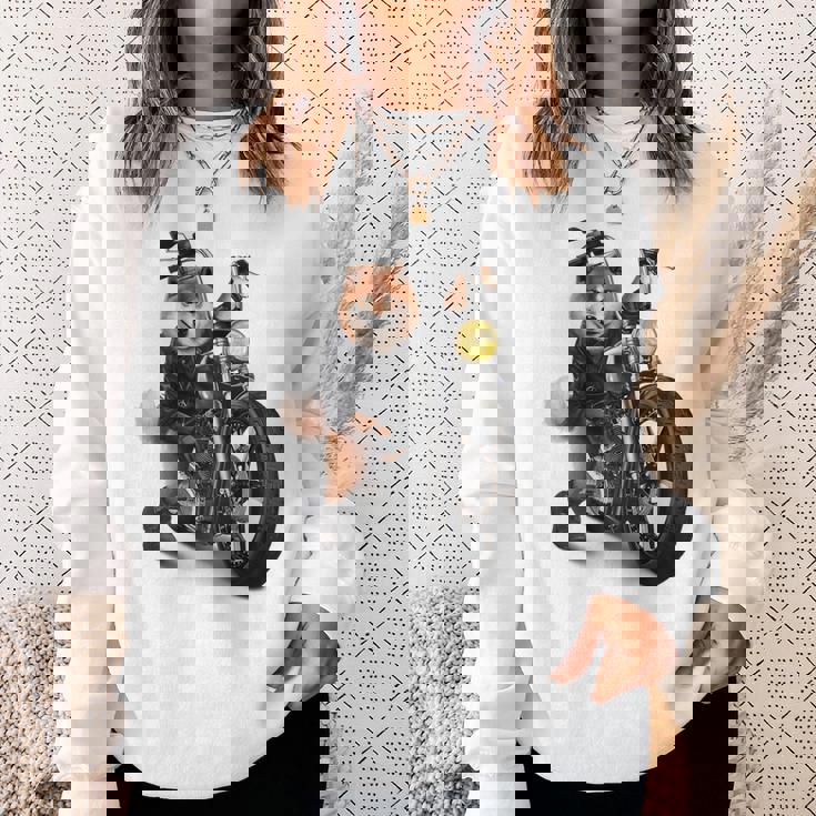 柴犬 いばけん 犬 バイク バイカー スウェットシャツ 彼女への贈り物