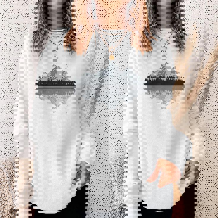 森 山 反射 野生動物 自然 ハイキング ハイカー スウェットシャツ 彼女への贈り物