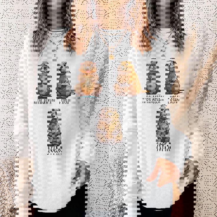 異なるタイプのビーバーズ品種コレクション、かわいいビーバーが大好き。 長袖tシャツ スウェットシャツ 彼女への贈り物