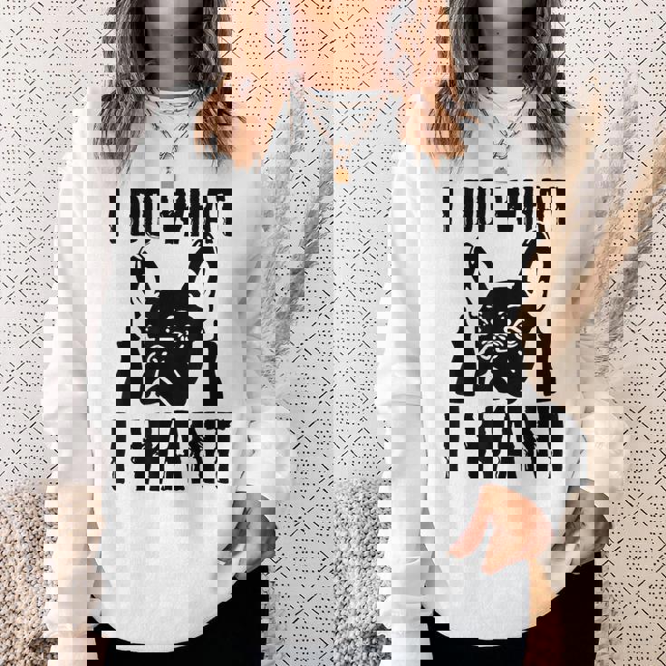 私がしたいことをする フレンチブルドッグ フレンチドッグ 犬 飼い主 犬 ギフト スウェットシャツ 彼女への贈り物