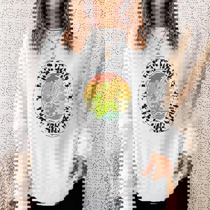 私はトウモロコシを食べます スウェットシャツ 彼女への贈り物