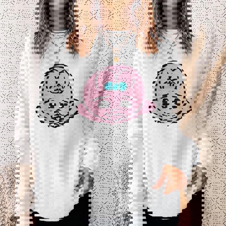 立ち往生オパンチュウサギ スウェットシャツ 彼女への贈り物