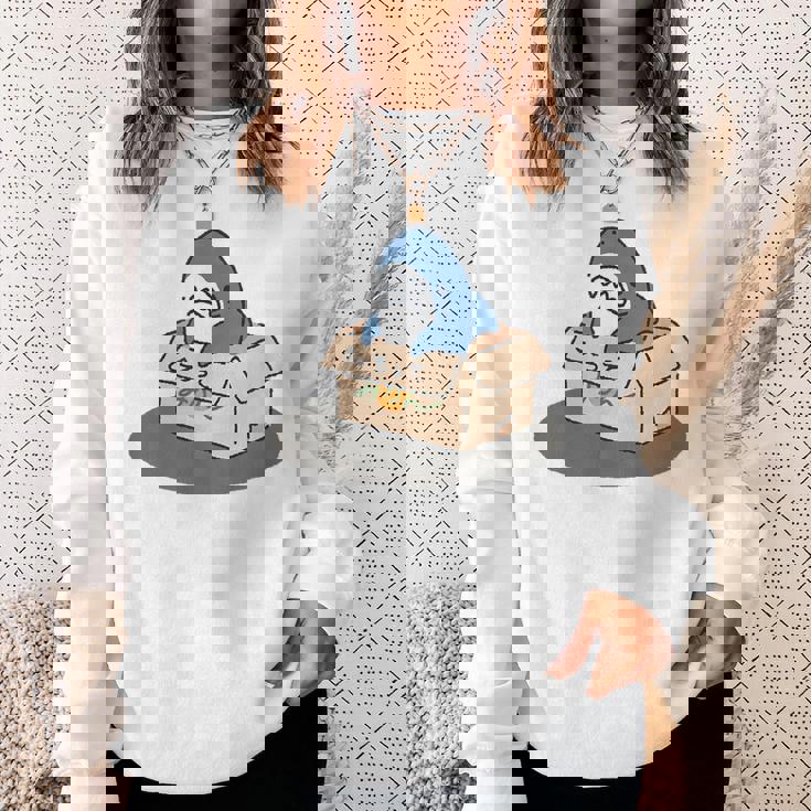 箱入りサメ スウェットシャツ 彼女への贈り物