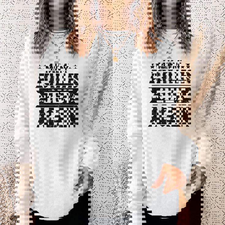 素晴らしいアキレス腱膝アパレル スウェットシャツ 彼女への贈り物