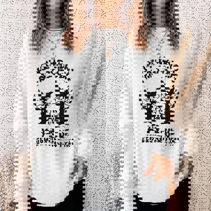 結婚30周年記念日 結婚30年 立派な猫 面白い スウェットシャツ 彼女への贈り物