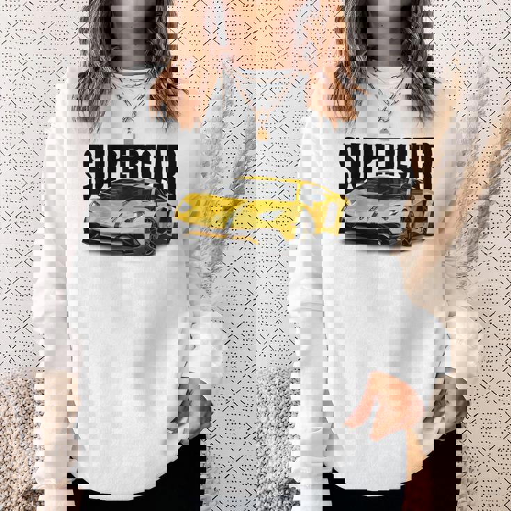 美しいエキゾチックなスーtシャツ、スポーツカー愛好家に最適。 スウェットシャツ 彼女への贈り物