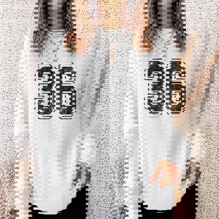 背中に36番。 スウェットシャツ 彼女への贈り物