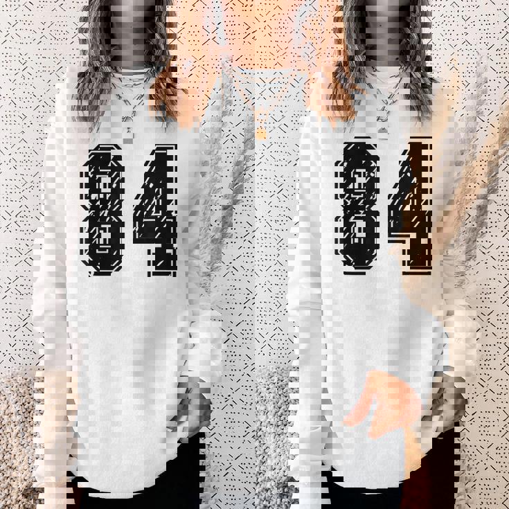 背番号 84 チーム短大スポーツ背番号付きユニフォーム スウェットシャツ 彼女への贈り物