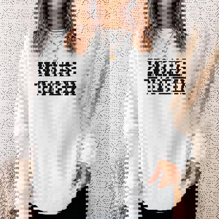 英語教師 かわいい教師の学校服 スウェットシャツ 彼女への贈り物