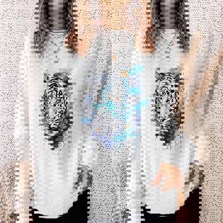 虎のアートワーク 動物園の動物 虎 スウェットシャツ 彼女への贈り物