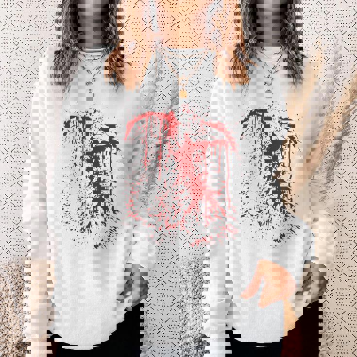 血まみれの傷 ハロウィンコスチューム 血はね けが ゾンビ スウェットシャツ 彼女への贈り物