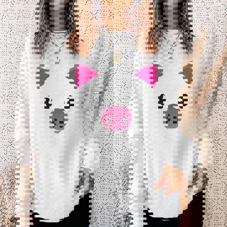 豚の顔 ハロウィン ティーカップ 豚 コスチューム ギフト スウェットシャツ 彼女への贈り物