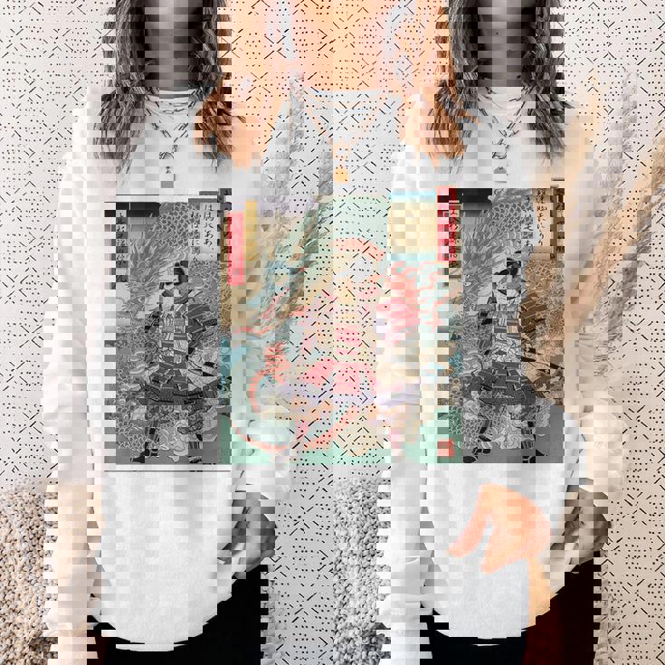 越後の龍 上杉謙信 長尾景虎 毘沙門天 軍神 バックプリント スウェットシャツ 彼女への贈り物