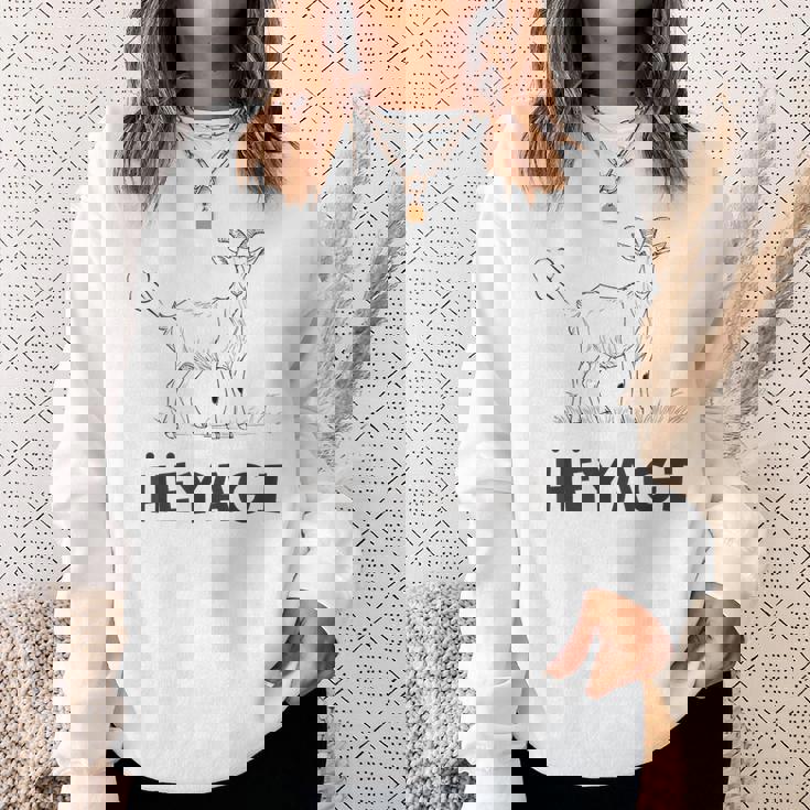 部屋着 おもしろ 普段着 へやぎ ネタ ダジャレ おなら へ 屁 メンズ レディース キッズ ヤギ Goat 動物 スウェットシャツ 彼女への贈り物