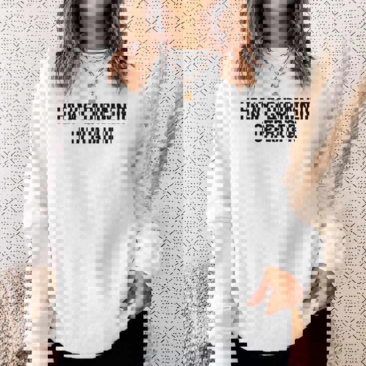 重機オペレーター キャリア 新 プロフェッショナル モダン スウェットシャツ 彼女への贈り物