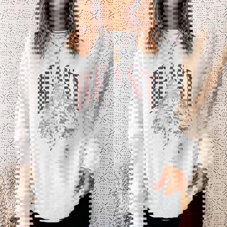 バックプリント 野生の落書きゴリラカラフルな動物猿猿ゴリラ スウェットシャツ 彼女への贈り物