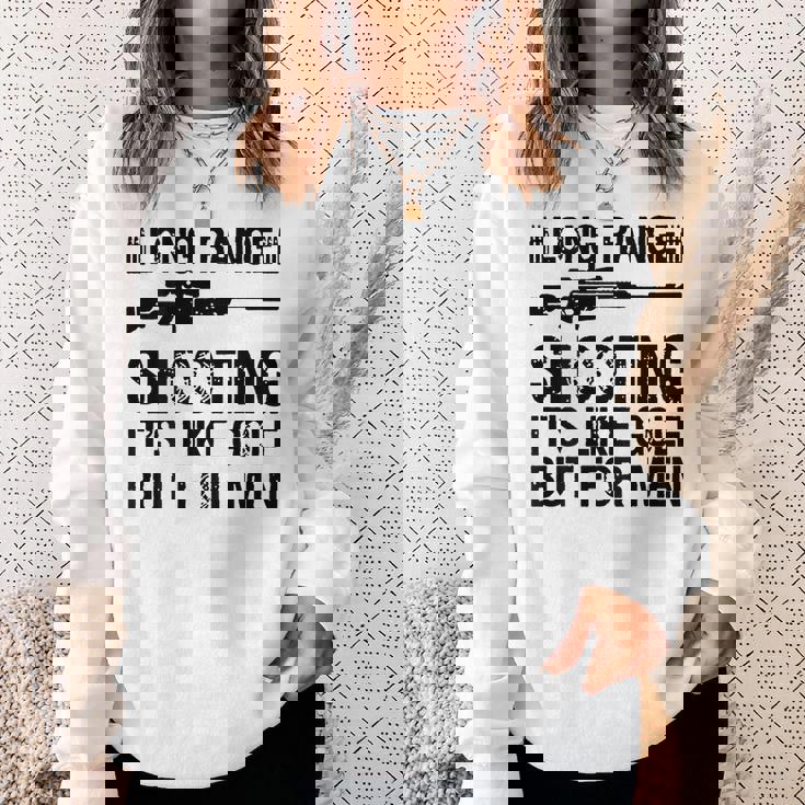 長距離射撃 It's Like Golf But For 背面 スウェットシャツ 彼女への贈り物