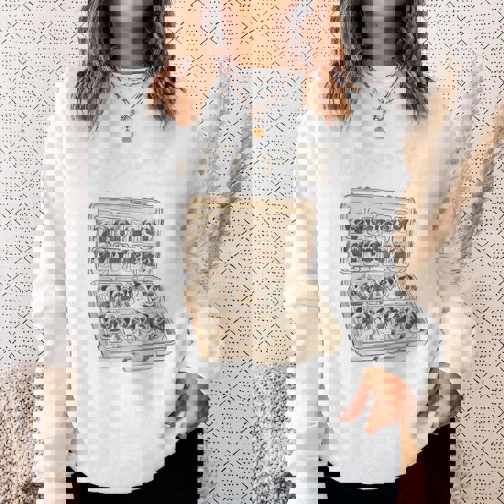 面白いtシャツ パグ 犬 お薬 イヌ わんこ メンズ 犬好き グッズ かわいい おもしろ 面白い 服 ネタ 長袖tシャツ スウェットシャツ 彼女への贈り物