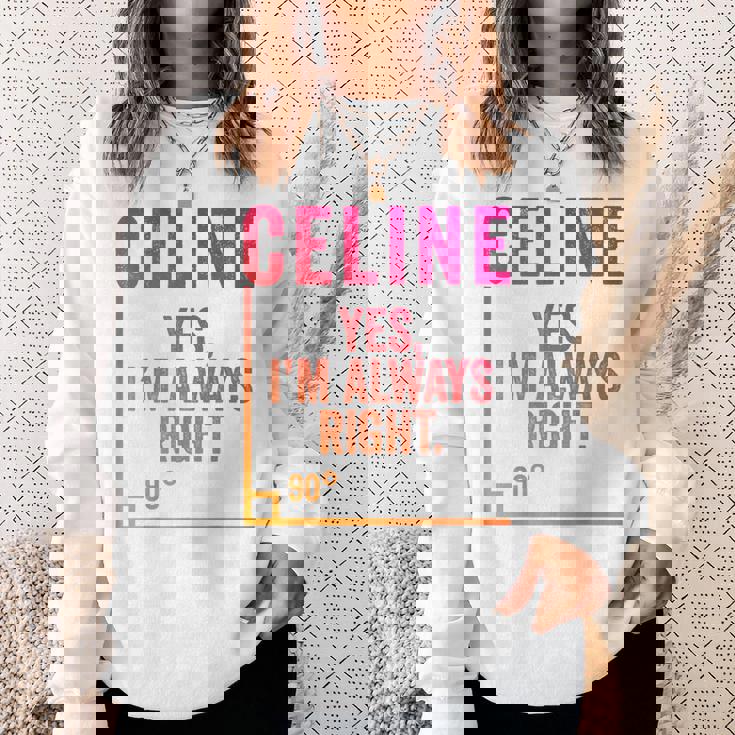 面白いセリーヌ 面白いセリーヌ 名前 誕生日シャツ ギフト スウェットシャツ 彼女への贈り物