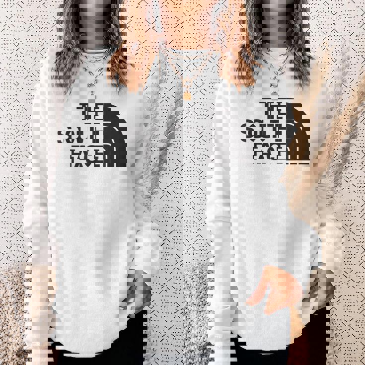 面白いパロディシャツ 夏のクールなデザインのための南の顔 スウェットシャツ 彼女への贈り物