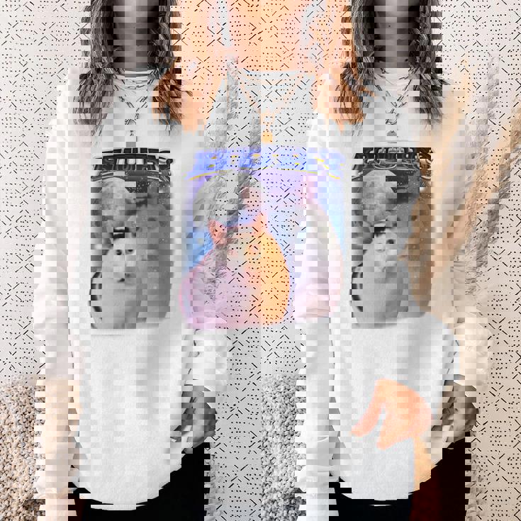 面白いミームハァキャット 長袖tシャツ スウェットシャツ 彼女への贈り物