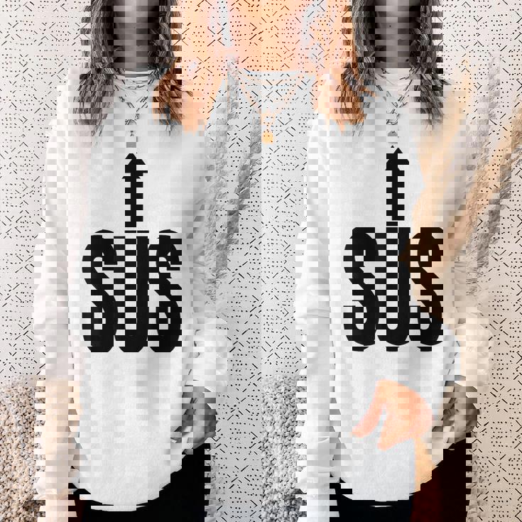 面白い不審者は面白いいたずら者は遊び心のある引用 スウェットシャツ 彼女への贈り物