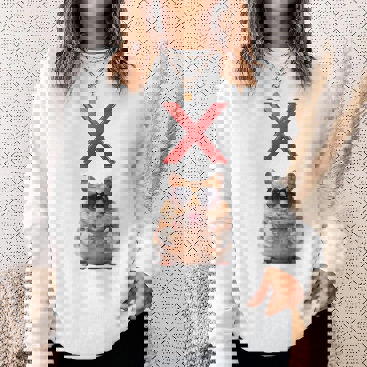 面白くて笑いたい人のためのxハムスター。 長袖tシャツ スウェットシャツ 彼女への贈り物