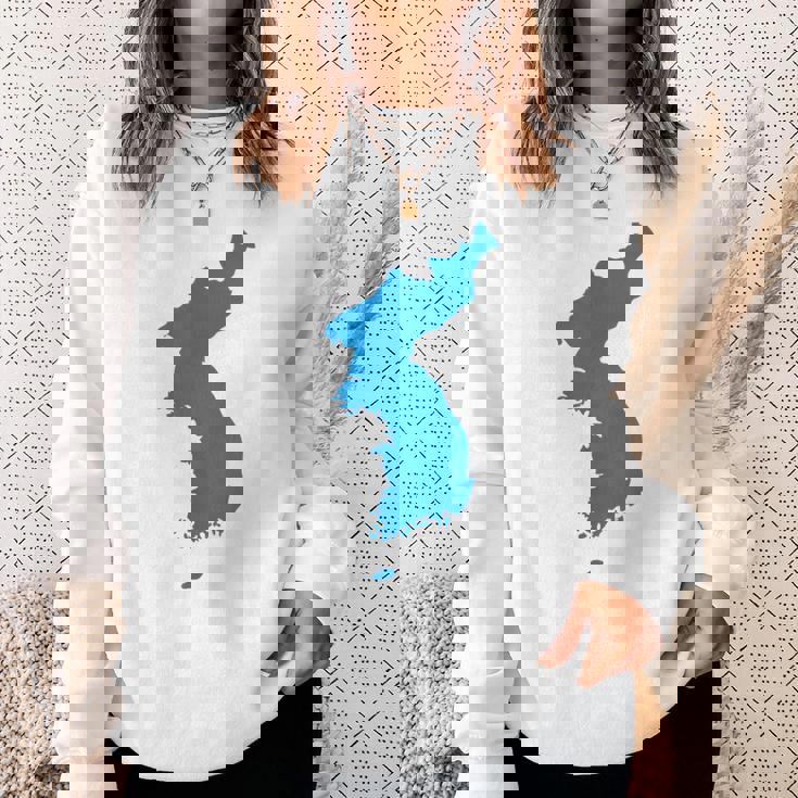 韓国統一旗、韓国統一地図 スウェットシャツ 彼女への贈り物