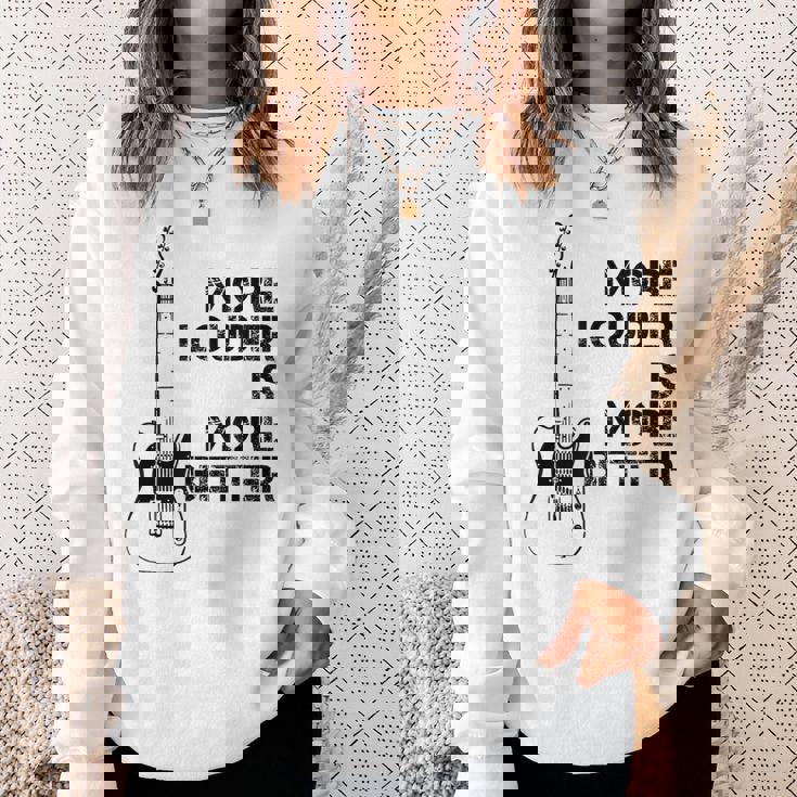 音量が大きいほど良い スウェットシャツ 彼女への贈り物