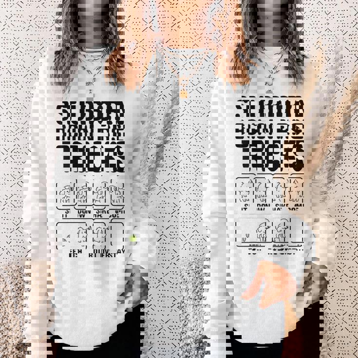 頑固なビションフリーゼ トリックドッグ スウェットシャツ 彼女への贈り物