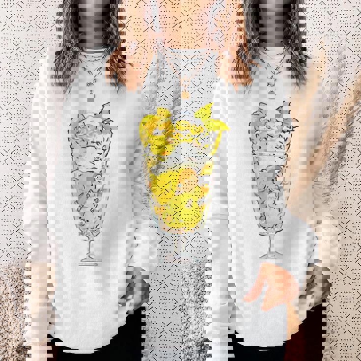 鳥パフェイエロー オカメインコ ラブバード バギー スウェットシャツ 彼女への贈り物