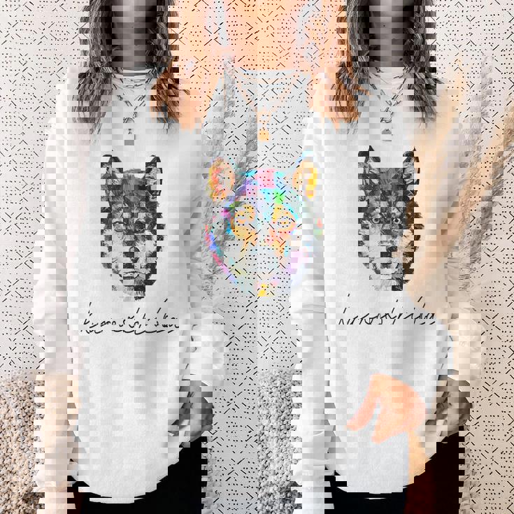 黒柴のグラフィックデザイン スウェットシャツ 彼女への贈り物