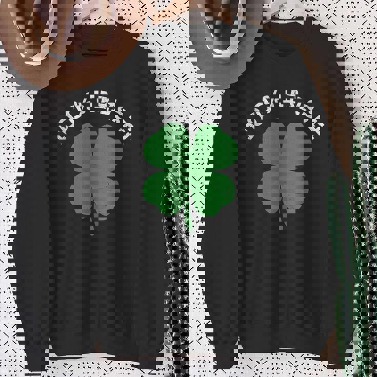 100アイルランド、グリーンシャムロック、アイルランドの遺産、聖パトリックの日 スウェットシャツ 年配の女性への贈り物