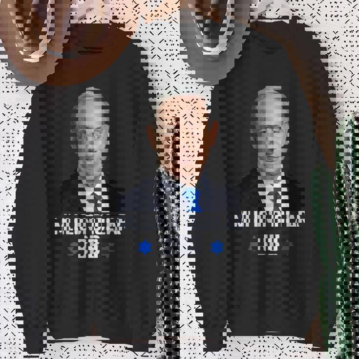 100万ドルのビビ・ベンジャミン・ネタニヤフ・イスラエル・リクッド・パーティー スウェットシャツ 年配の女性への贈り物