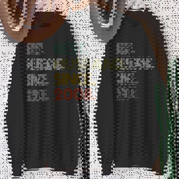 12Th Wedding Anniversary Husbandince 2008 スウェットシャツ 年配の女性への贈り物