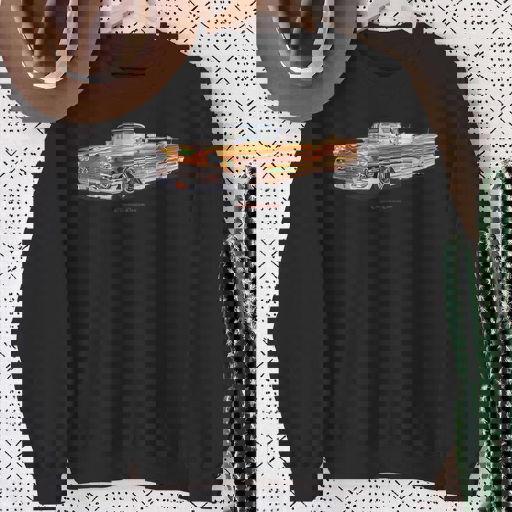 1958 インパラ ファイナルスコア ローライダー Kustom リードそり ホットロッド スウェットシャツ 年配の女性への贈り物